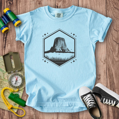 Devils Tower Wyoming Kids Cotton T-Shirt