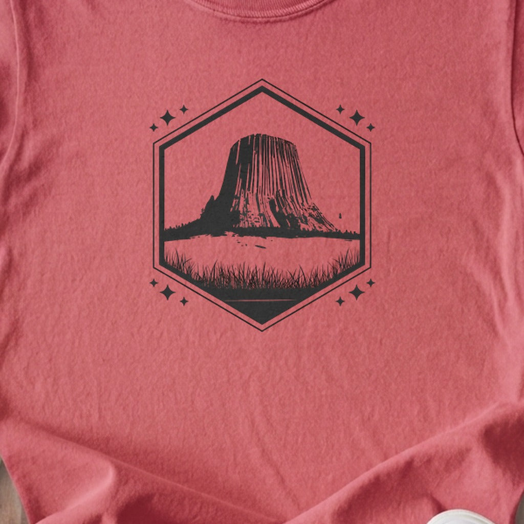 Devils Tower Wyoming Kids Cotton T-Shirt