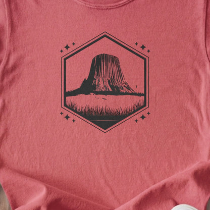 Devils Tower Wyoming Kids Cotton T-Shirt