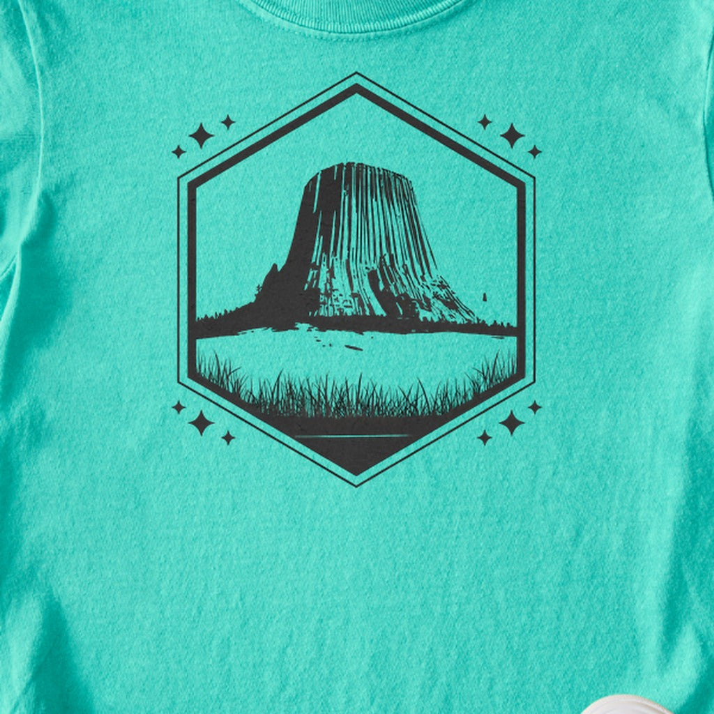 Devils Tower Wyoming Kids Cotton T-Shirt