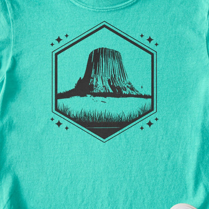Devils Tower Wyoming Kids Cotton T-Shirt