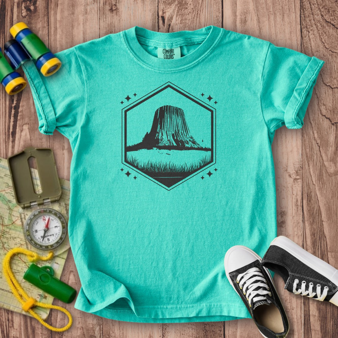 Devils Tower Wyoming Kids Cotton T-Shirt