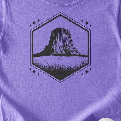 Devils Tower Wyoming Kids Cotton T-Shirt