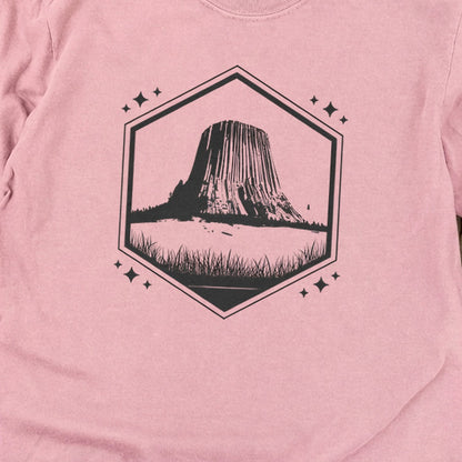 Devils Tower Wyoming Cotton Long Sleeve