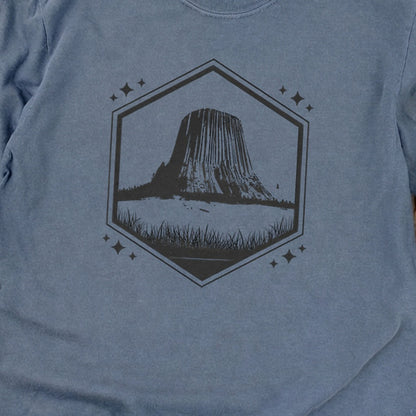 Devils Tower Wyoming Cotton Long Sleeve