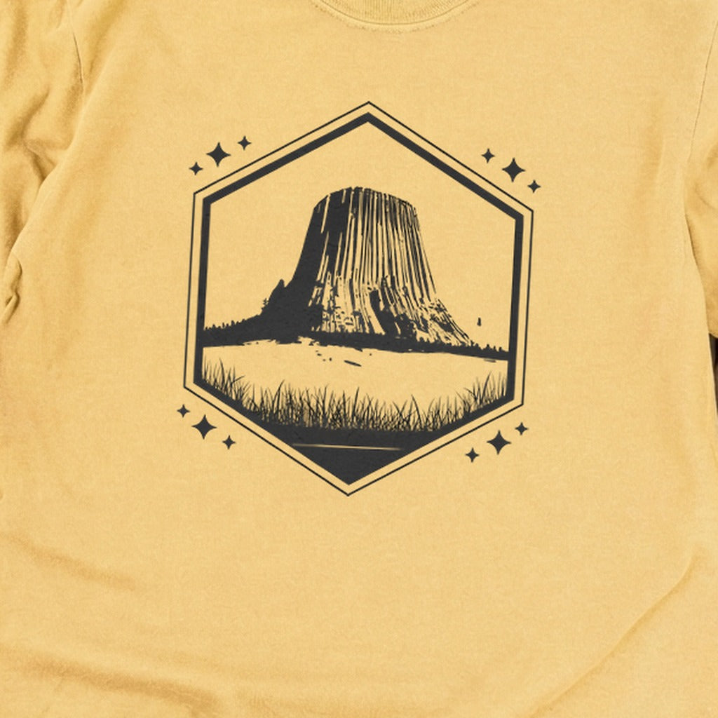 Devils Tower Wyoming Cotton Long Sleeve