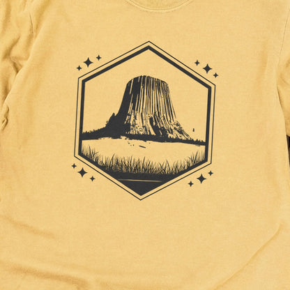 Devils Tower Wyoming Cotton Long Sleeve