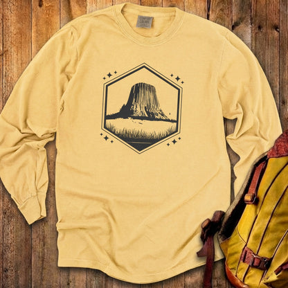 Devils Tower Wyoming Cotton Long Sleeve