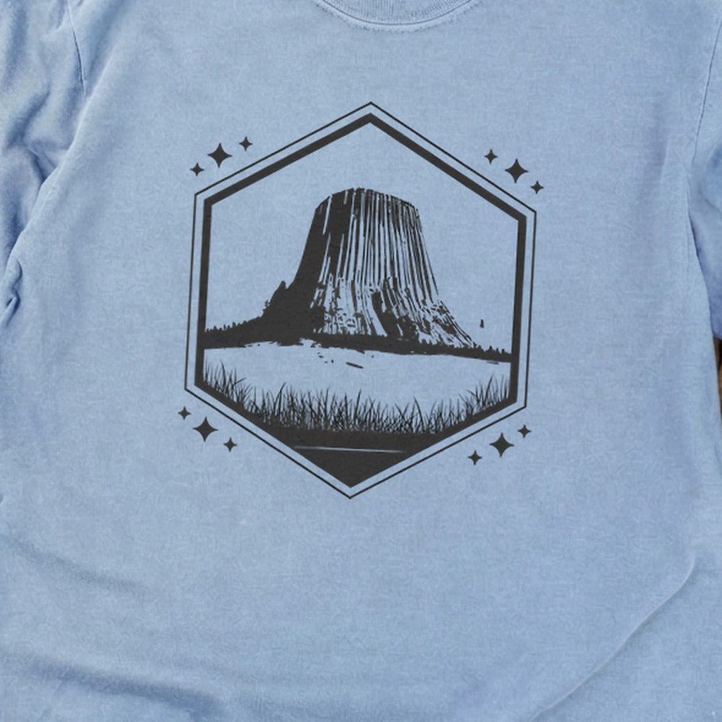 Devils Tower Wyoming Cotton Long Sleeve