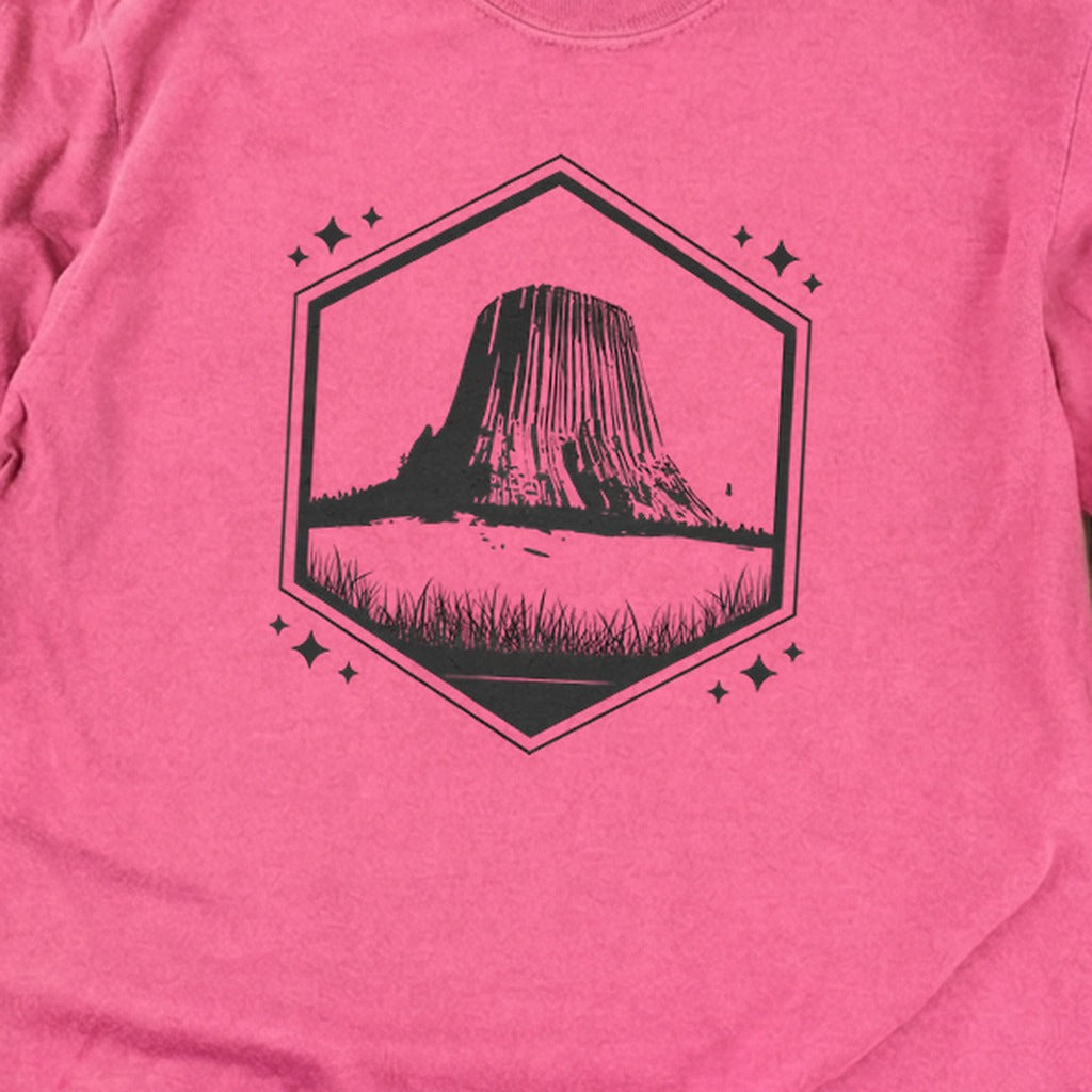 Devils Tower Wyoming Cotton Long Sleeve