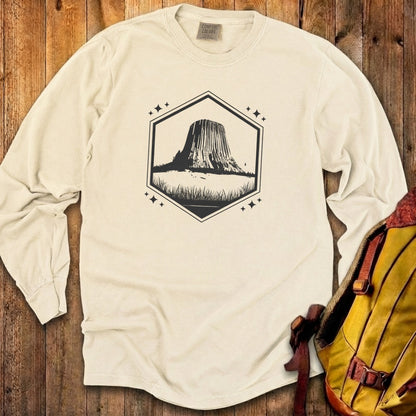 Devils Tower Wyoming Cotton Long Sleeve