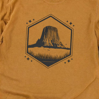 Devils Tower Wyoming Cotton Long Sleeve