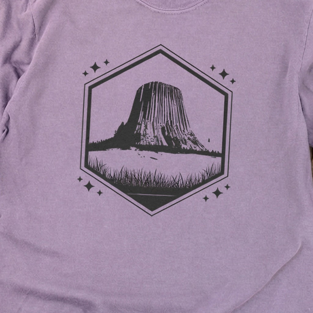 Devils Tower Wyoming Cotton Long Sleeve
