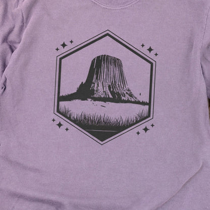 Devils Tower Wyoming Cotton Long Sleeve