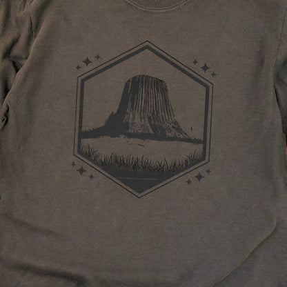 Devils Tower Wyoming Cotton Long Sleeve