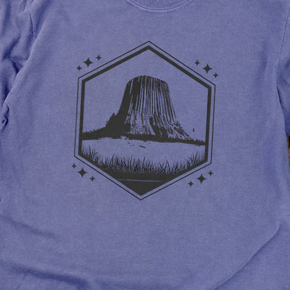 Devils Tower Wyoming Cotton Long Sleeve