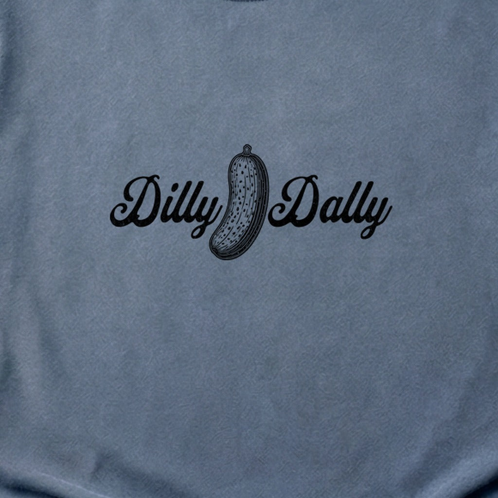 Dilly Dally Pickle Cotton T-Shirt