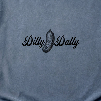 Dilly Dally Pickle Cotton T-Shirt