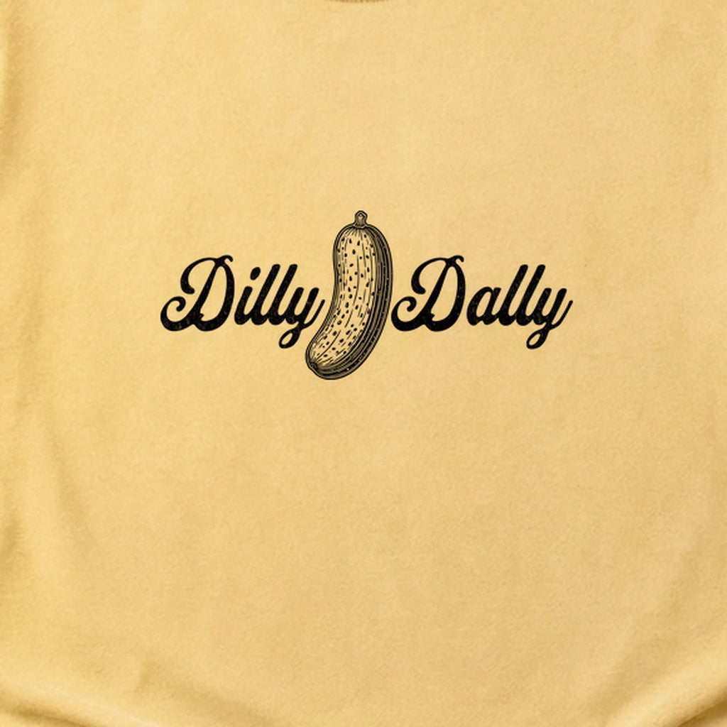 Dilly Dally Pickle Cotton T-Shirt