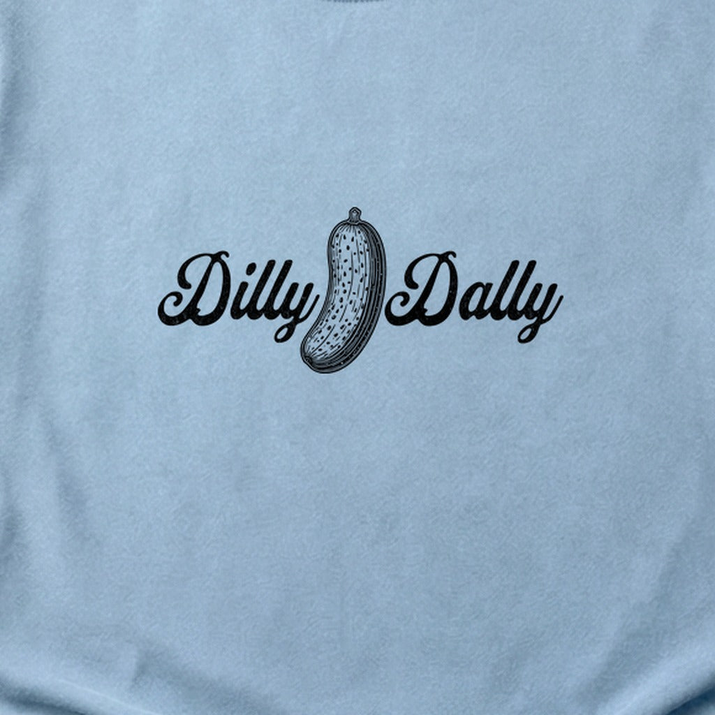 Dilly Dally Pickle Cotton T-Shirt