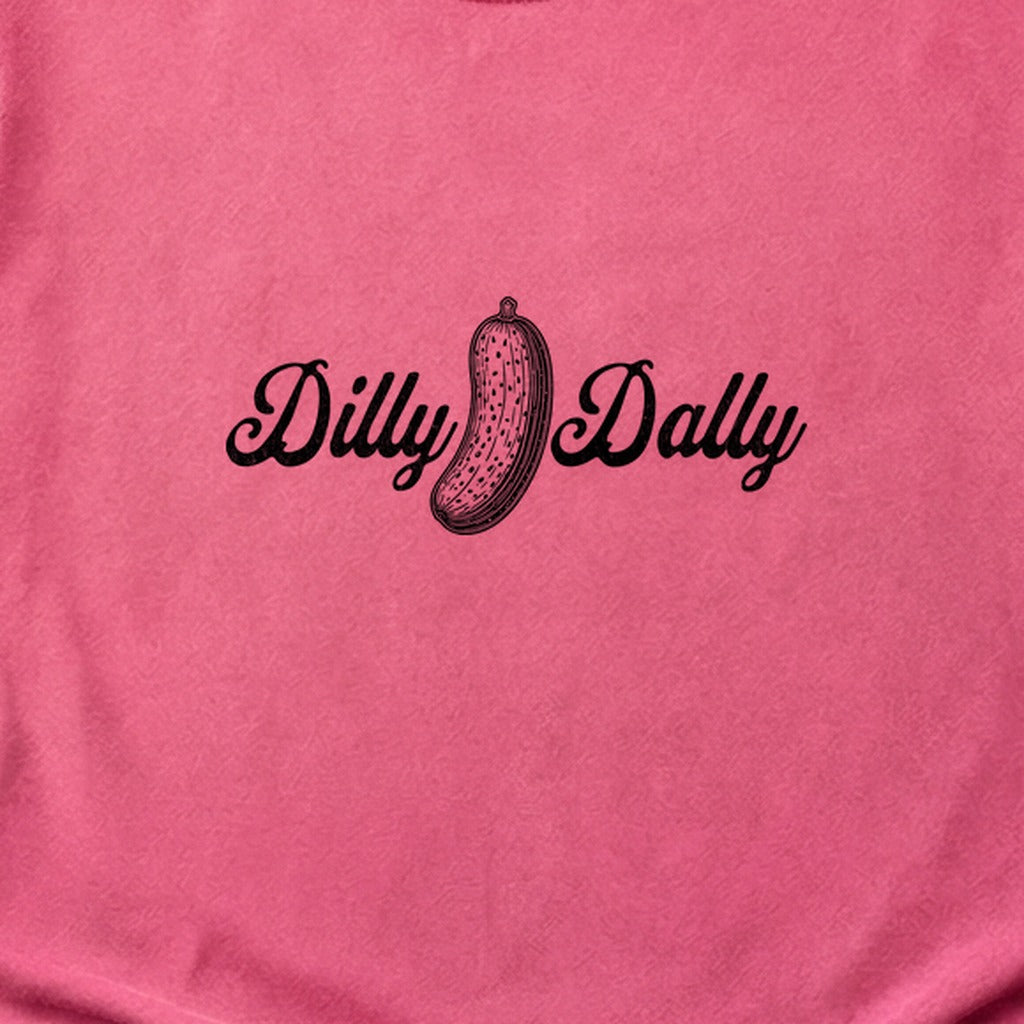 Dilly Dally Pickle Cotton T-Shirt
