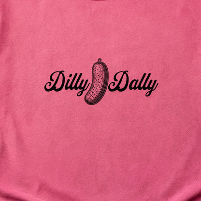 Dilly Dally Pickle Cotton T-Shirt