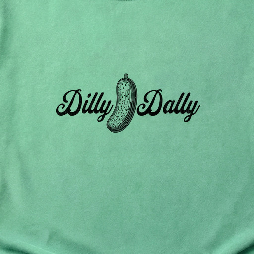 Dilly Dally Pickle Cotton T-Shirt