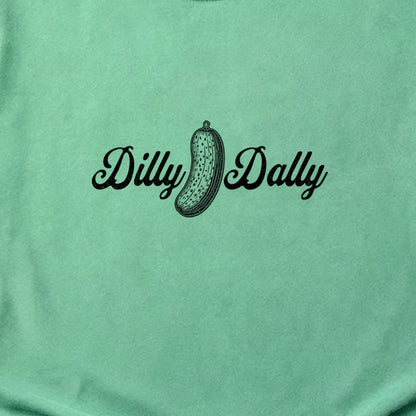 Dilly Dally Pickle Cotton T-Shirt