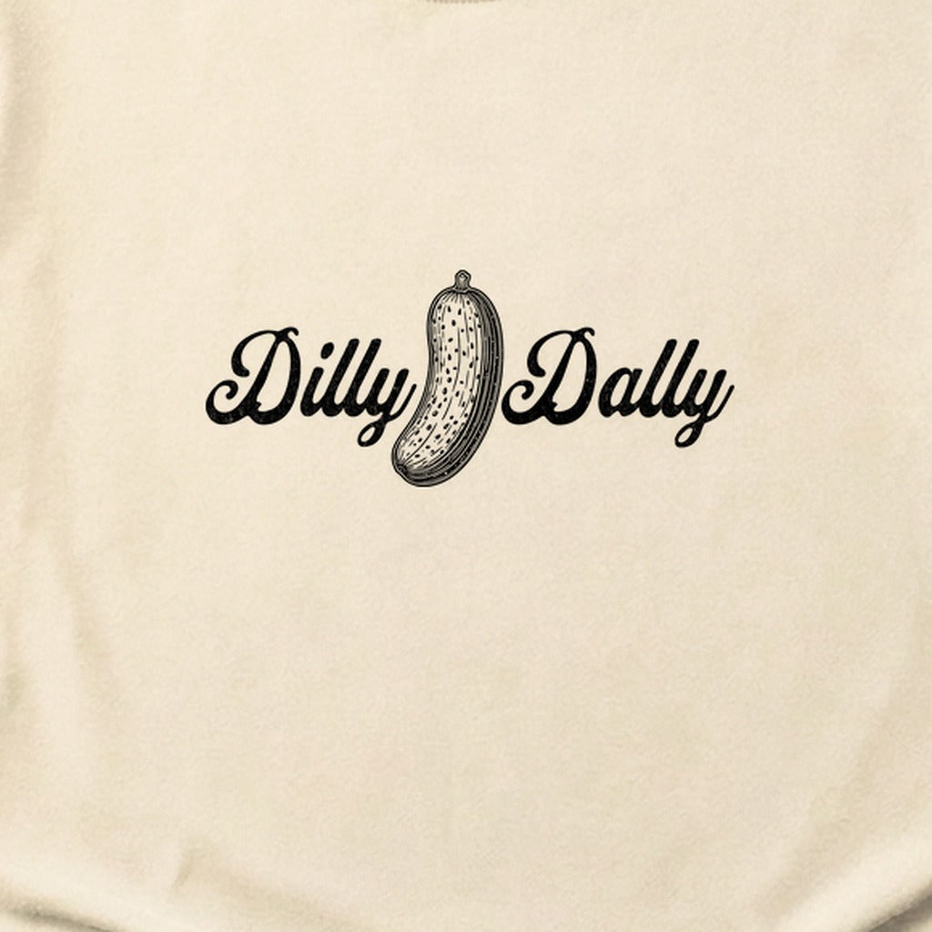 Dilly Dally Pickle Cotton T-Shirt