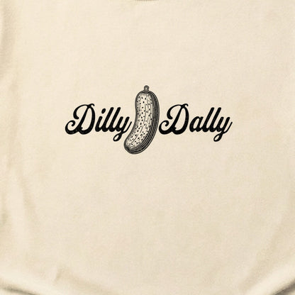 Dilly Dally Pickle Cotton T-Shirt