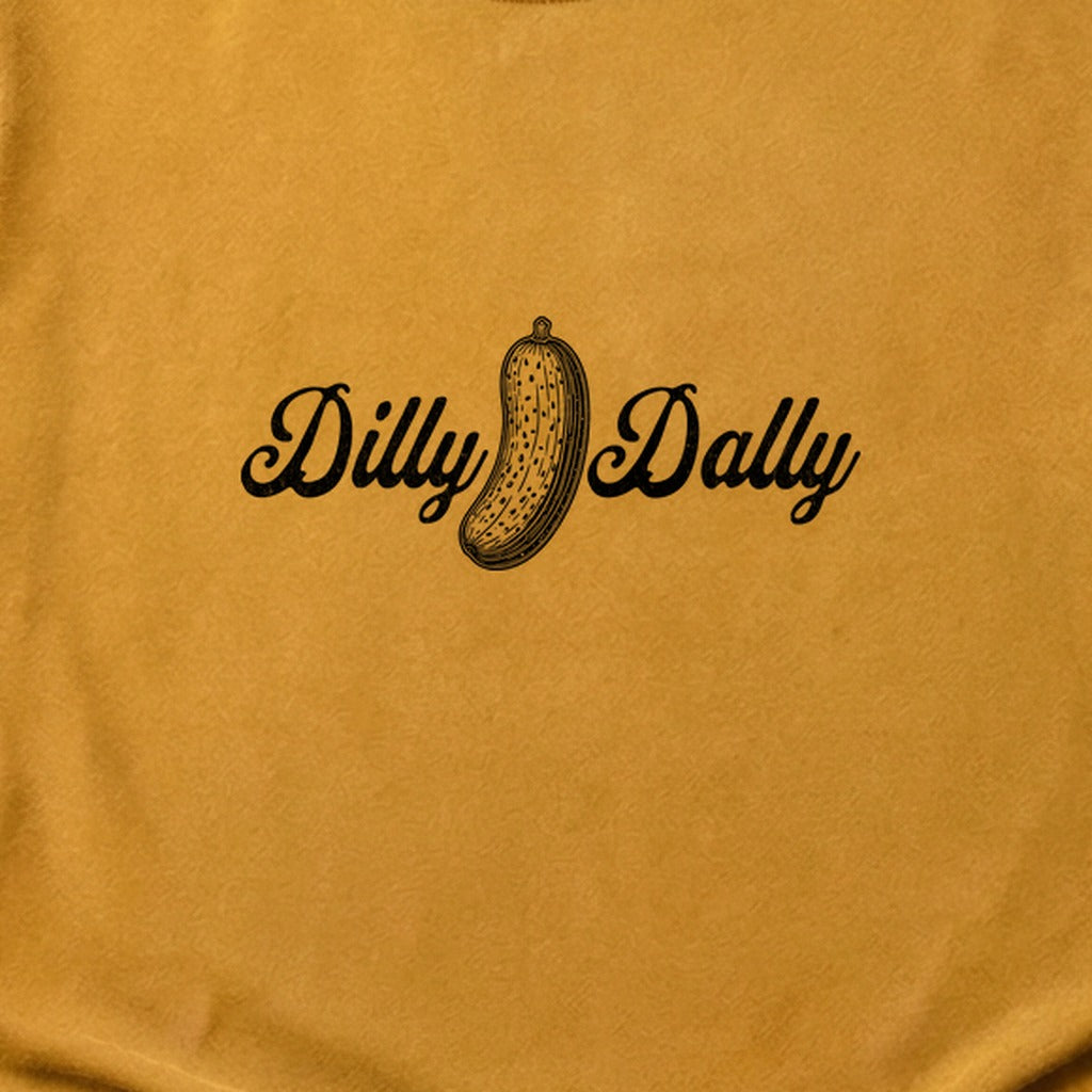 Dilly Dally Pickle Cotton T-Shirt