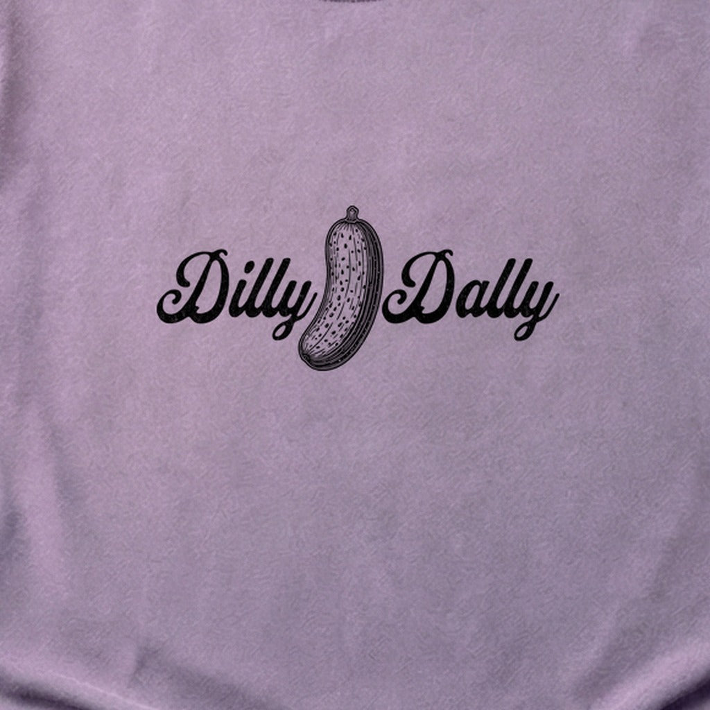 Dilly Dally Pickle Cotton T-Shirt