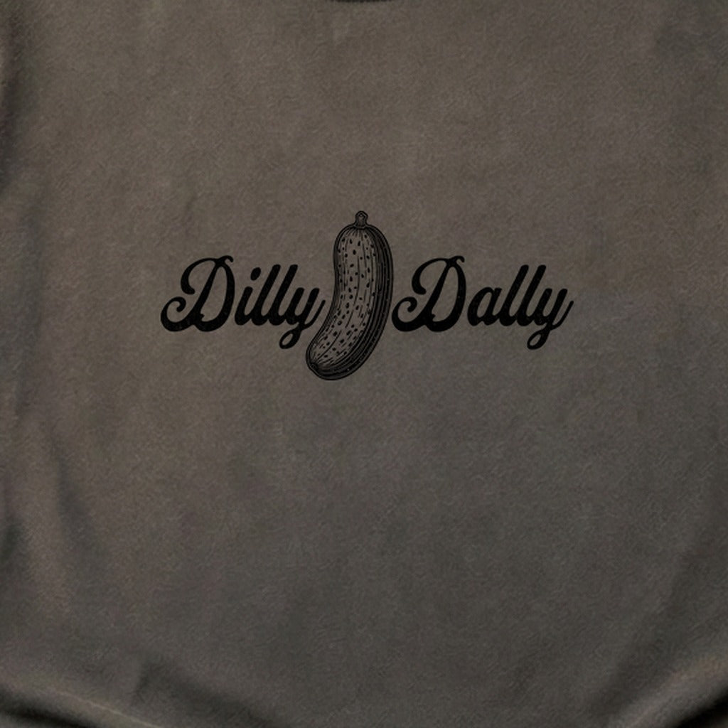 Dilly Dally Pickle Cotton T-Shirt