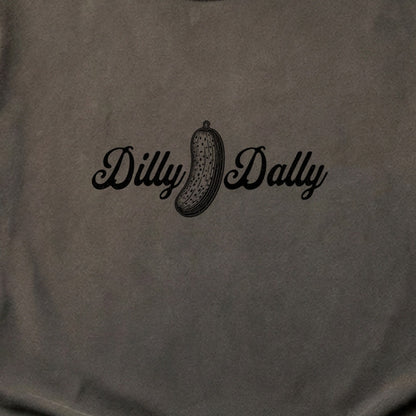 Dilly Dally Pickle Cotton T-Shirt