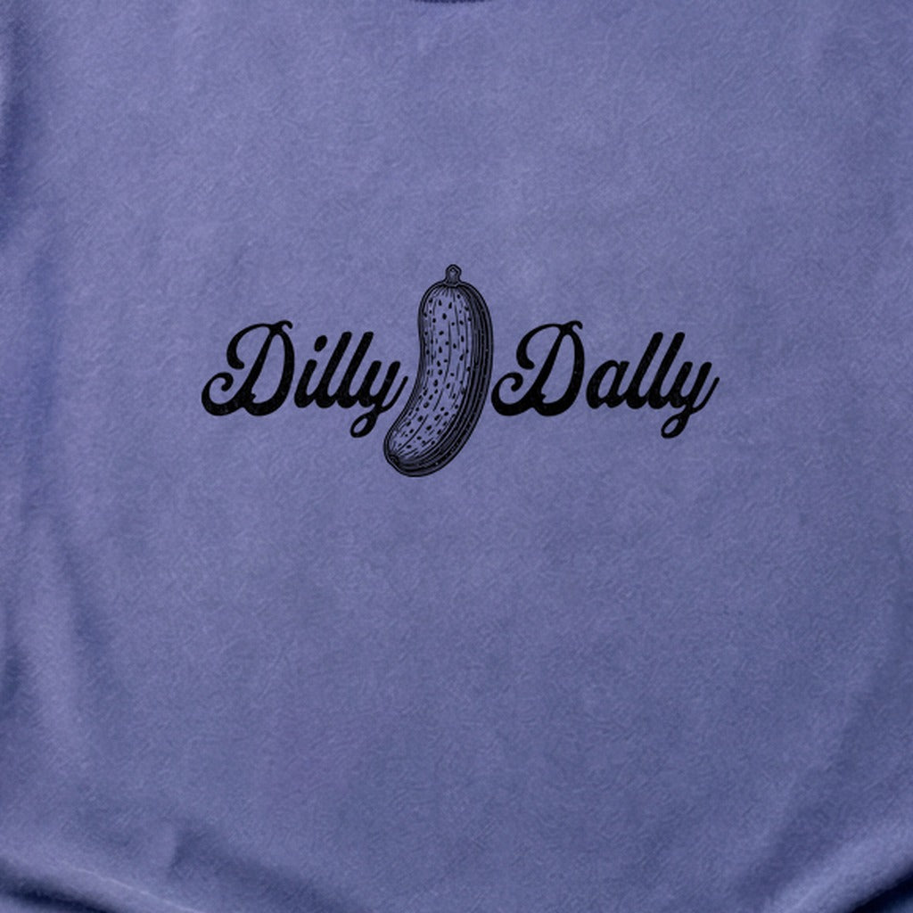 Dilly Dally Pickle Cotton T-Shirt