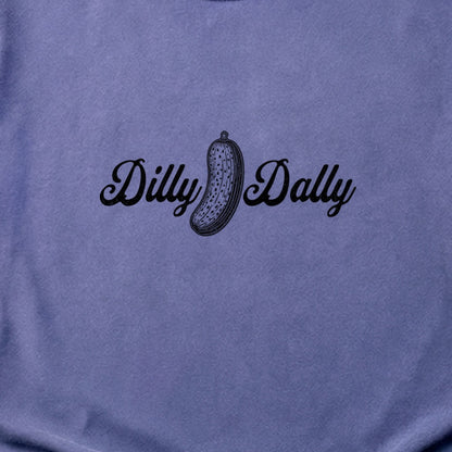 Dilly Dally Pickle Cotton T-Shirt