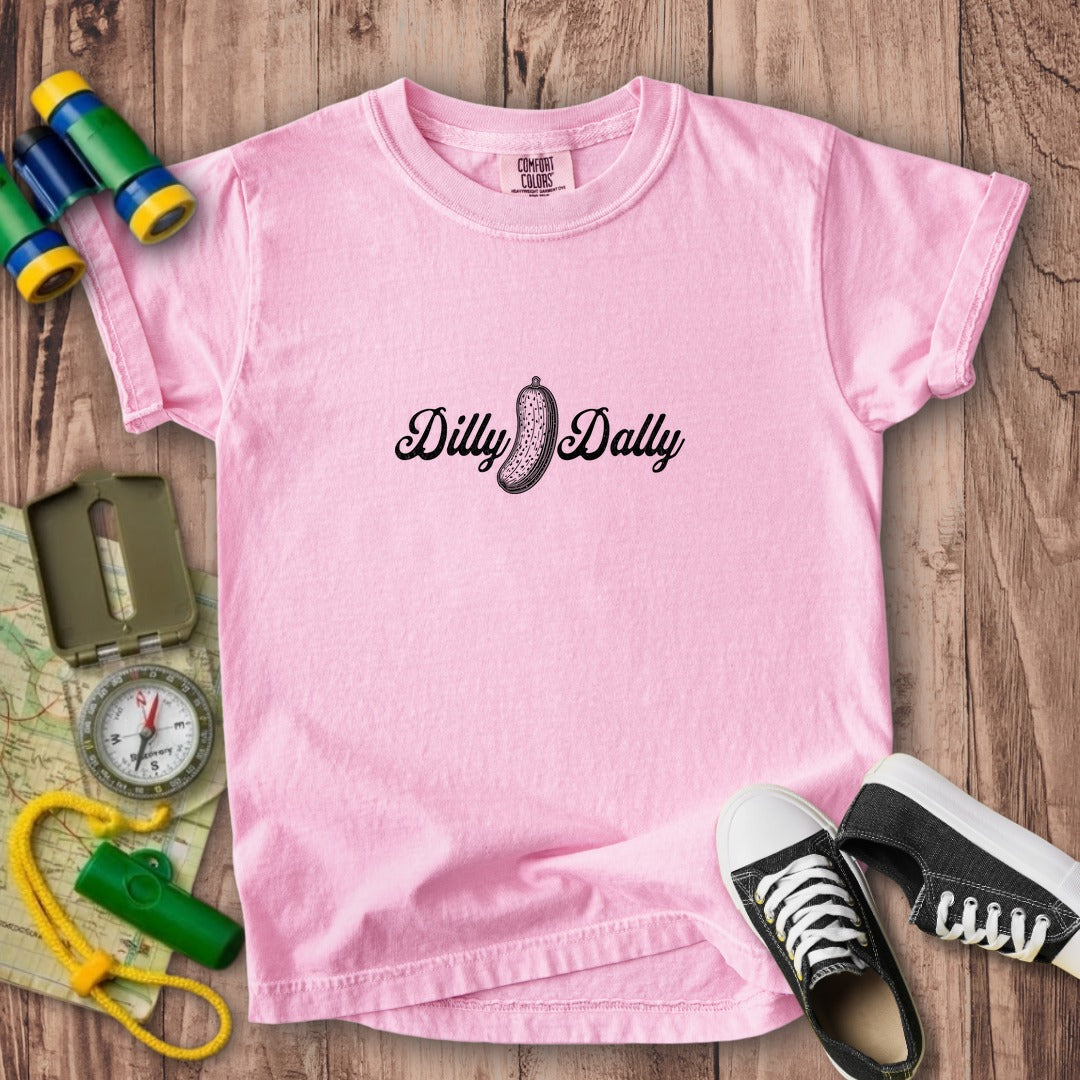 Dilly Dally Pickle Kids Cotton T-Shirt