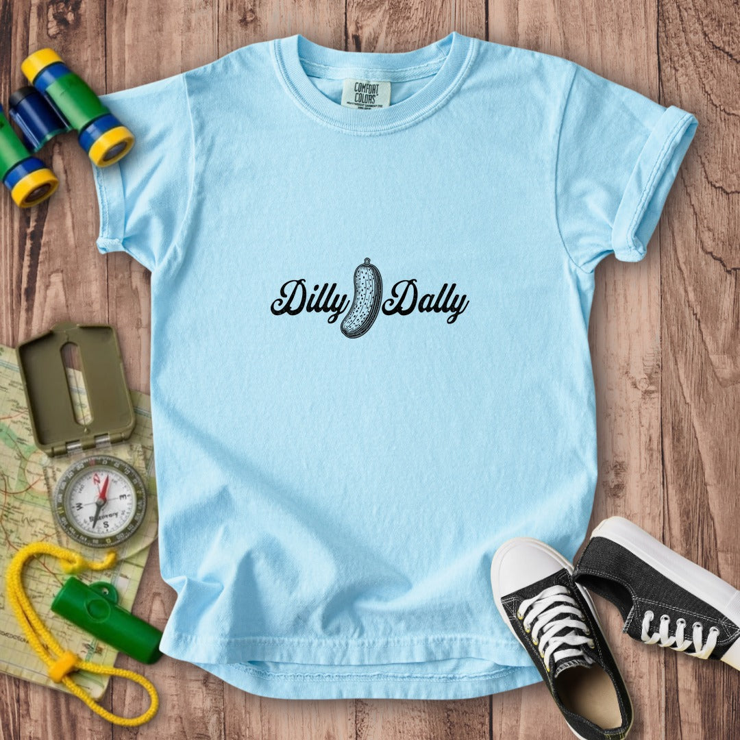 Dilly Dally Pickle Kids Cotton T-Shirt