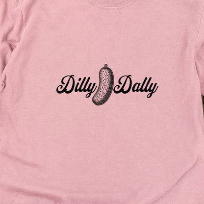 Dilly Dally Pickle Cotton Long Sleeve