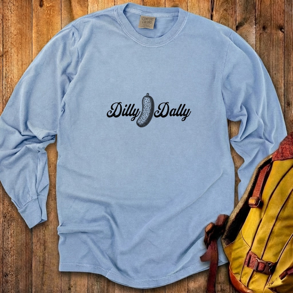 Dilly Dally Pickle Cotton Long Sleeve
