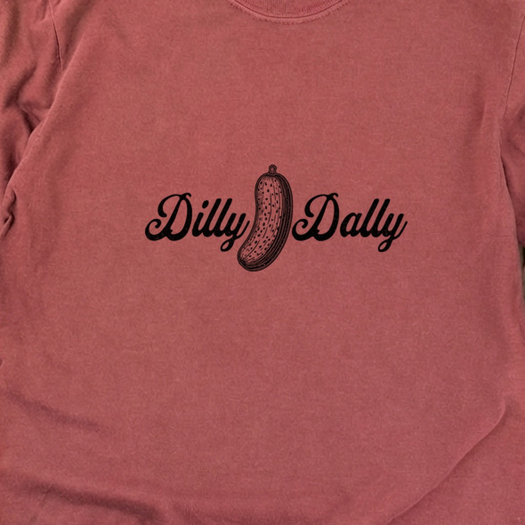 Dilly Dally Pickle Cotton Long Sleeve