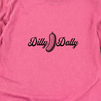 Dilly Dally Pickle Cotton Long Sleeve