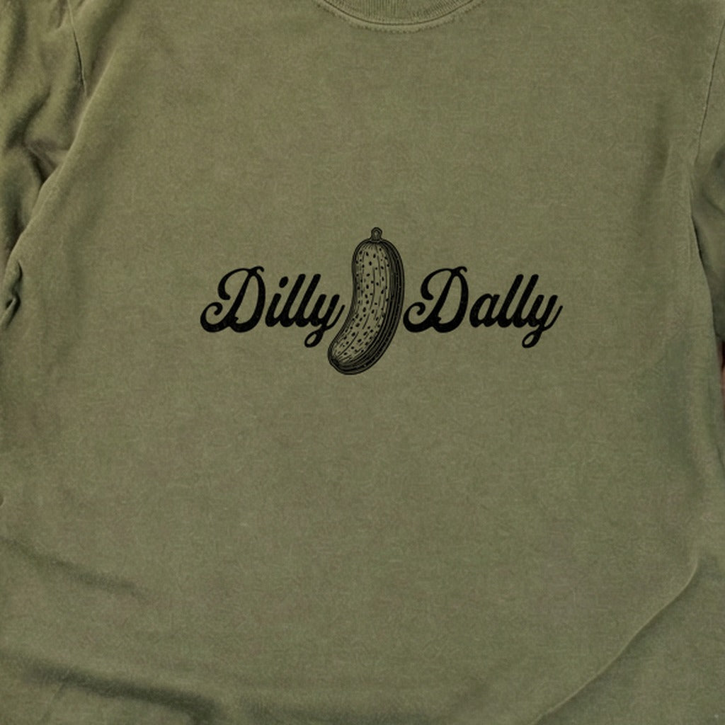 Dilly Dally Pickle Cotton Long Sleeve