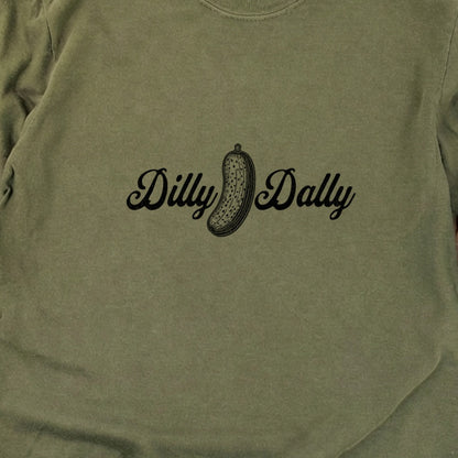 Dilly Dally Pickle Cotton Long Sleeve