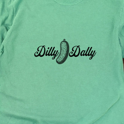 Dilly Dally Pickle Cotton Long Sleeve