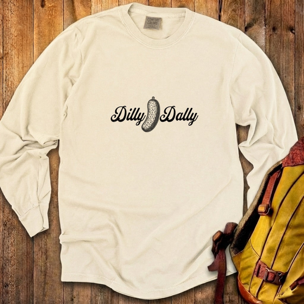 Dilly Dally Pickle Cotton Long Sleeve