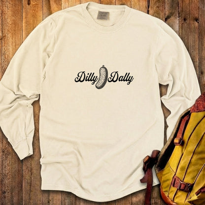 Dilly Dally Pickle Cotton Long Sleeve