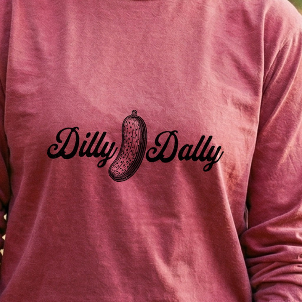 Dilly Dally Pickle Cotton Long Sleeve