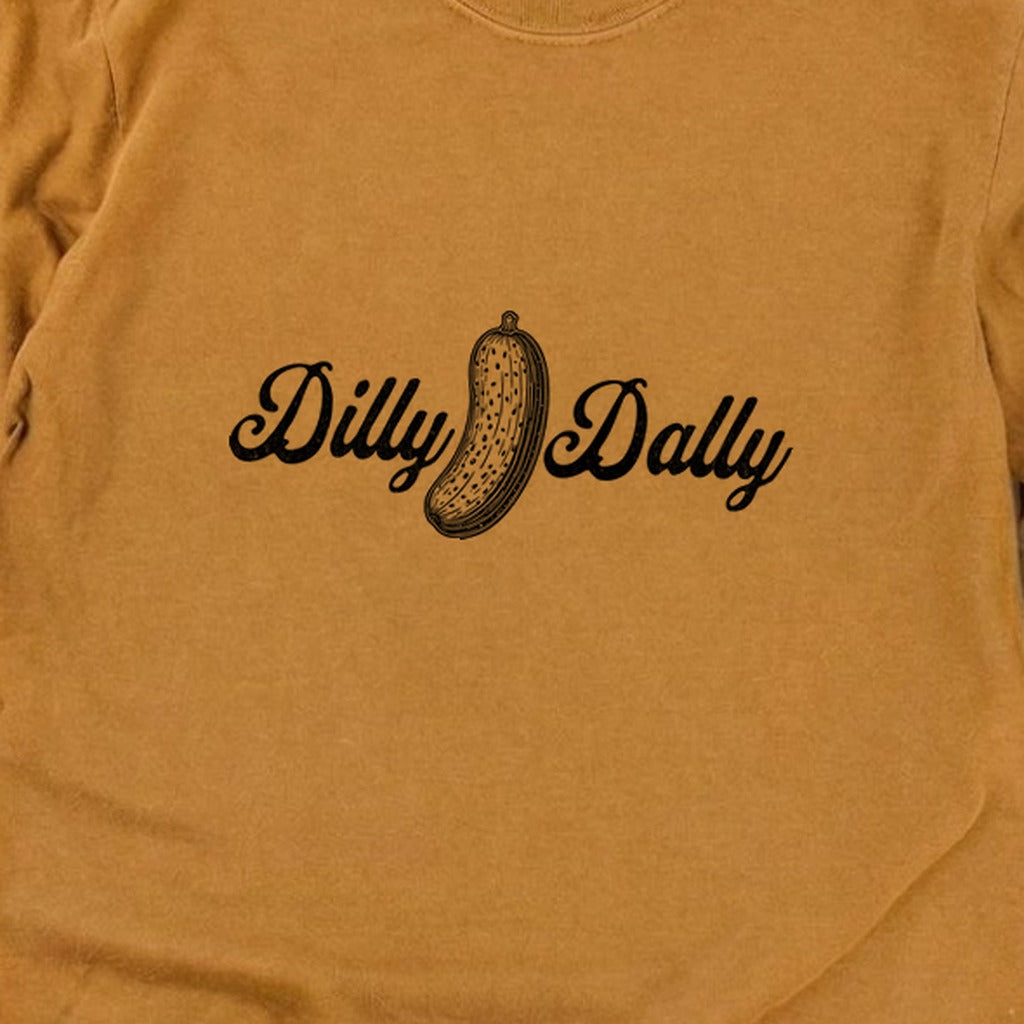 Dilly Dally Pickle Cotton Long Sleeve