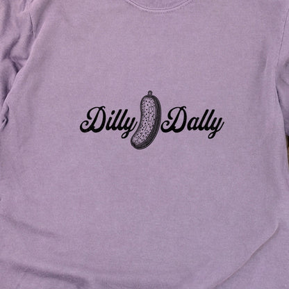 Dilly Dally Pickle Cotton Long Sleeve